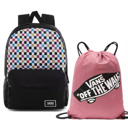 Vans Glitter Check Realm Batoh - VN0A48HGUX9 + Benched Bag