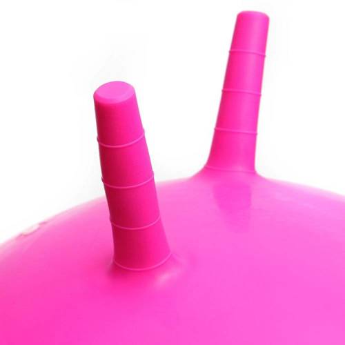 Hop ball with handles Meteor 65 cm pink - 31467