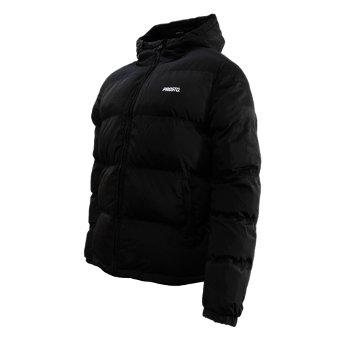 Men's black winter jacket with a hood Prosto Winter Adament - KL242MOUT2052