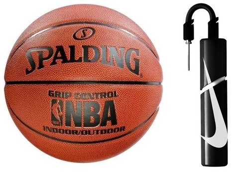 Spalding NBA Grip Control Batoh Indoor/Outdoor + Nike Essential Dual Action Ball Pump