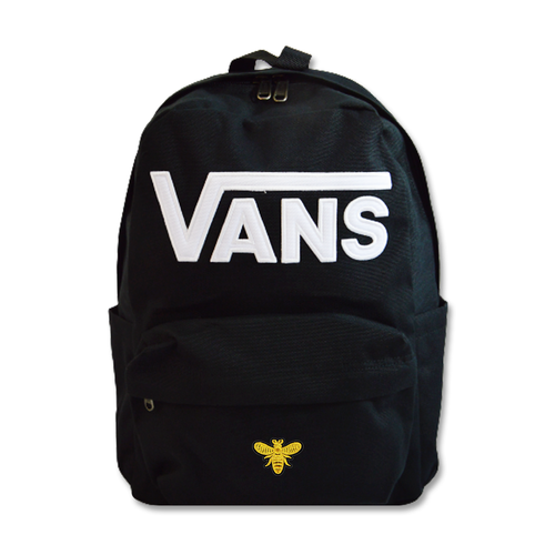 Vans New Skool 18 l Backpack black VN000628BLK1 + Custom Bee Gold
