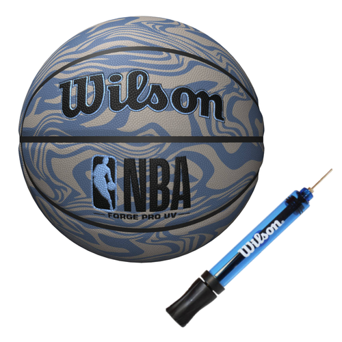 Wilson NBA Basketball Wilson NBA Forge Pro UV + Ball Pump WILSON