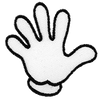 Nášivka na oblečení ruka Hand