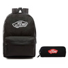 Plecak VANS Realm Backpack szkolny - VN0A3UI6BLK + Pencil Pouch