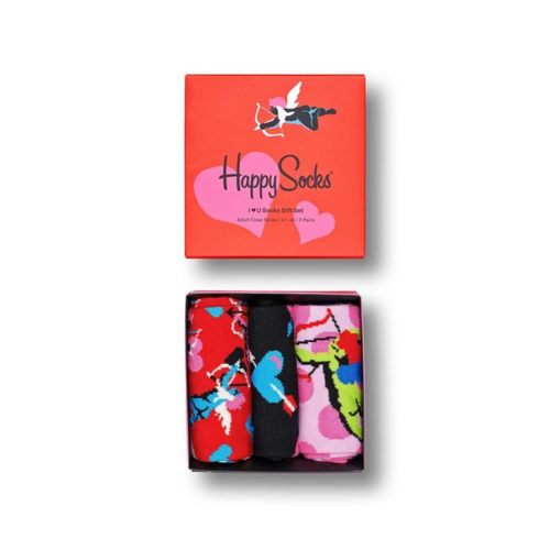 Happy Socks 3-pak I Love You Ponožky - XLOV08-4400