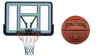 Basketball set Spartan Wall Mounted Backboard + Spalding Basketball
