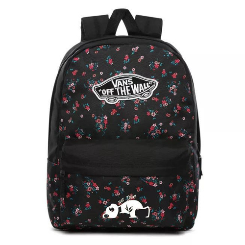 Vans Realm Beauty Floral Black Batoh Custom Panda - VN0A3UI6ZX3