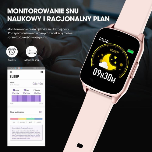 Smart Watch G. Rossi SW009-7 pink r.gold/gray
