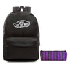 Plecak VANS Realm Backpack szkolny - VN0A3UI6BLK + Pencil Pouch