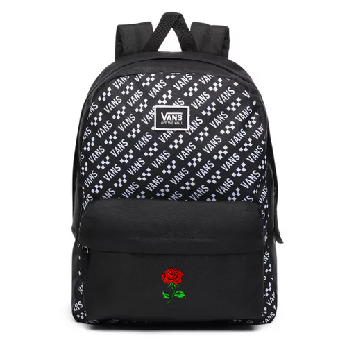Vans Realm Black-Brand Striper Batoh - VN0A3UI7W07 - Custom Rose