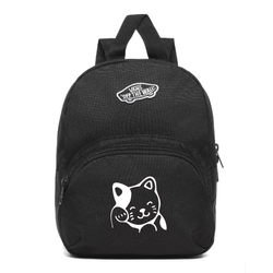 Vans Got This Mini Backpack Black VN0A3Z7WBLK1 + Custom Cat