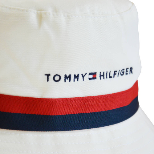 Tommy Hilfiger Established Tape Bucket White Hat - AM0AM08271-YBI