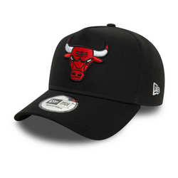 New Era 9FORTY NBA Chicago Bulls Patch Black E-Frame Adjustable Cap - 60580707