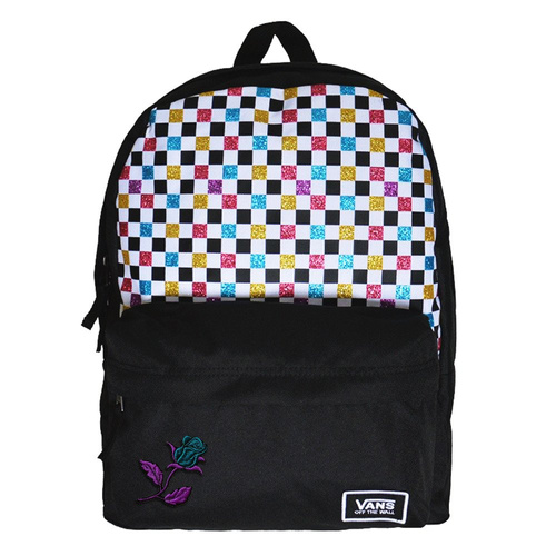 Vans Glitter Check Realm Batoh - VN0A48HGUX9 - Custom Magic Rose