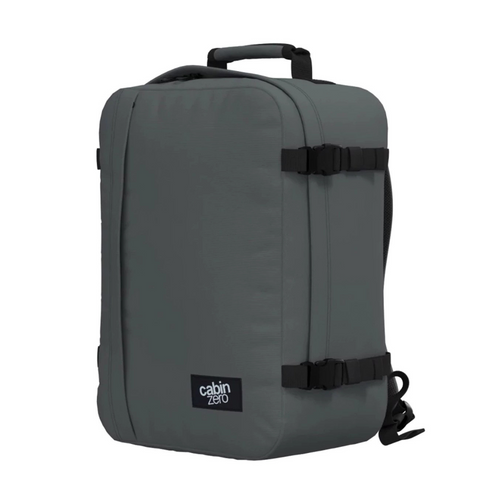 Travel backpack Cabin Zero Classic 2w1 28L Grey hand luggage for the plane - CZ081203
