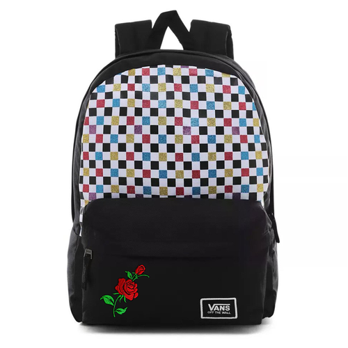 Vans Glitter Check Realm Batoh - VN0A48HGUX9 Custom Rose