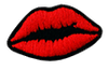 Nášivka na oblečení Red lips pusa
