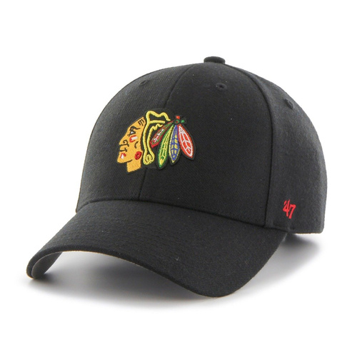 47 Brand NHL Chicago Blackhawks MVP Snapback- H-MVP04WBV-BKA