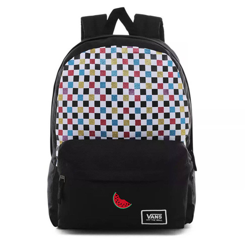 Vans Glitter Check Realm Batoh Custom watermelon - VN0A48HGUX9