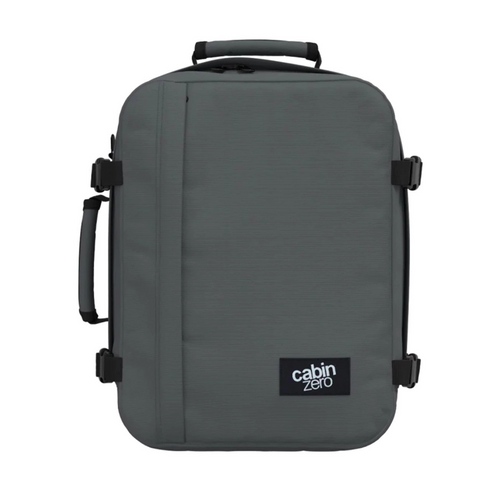 Travel backpack Cabin Zero Classic 2w1 28L Grey hand luggage for the plane - CZ081203